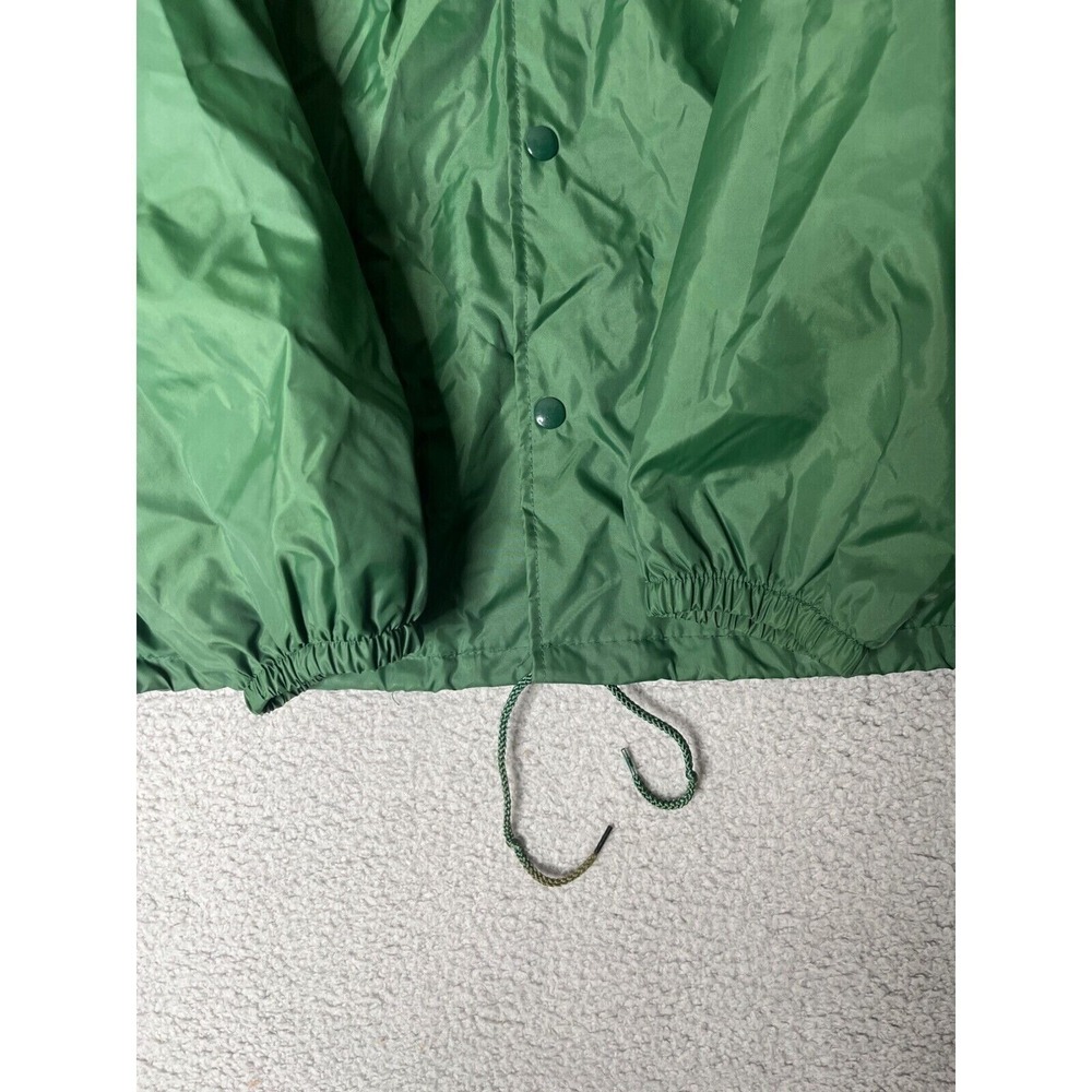 Auburn Sportswear Windbreaker Jacket Men Size Large Green USA Vintage 80s Casual - Picture 9 of 14
